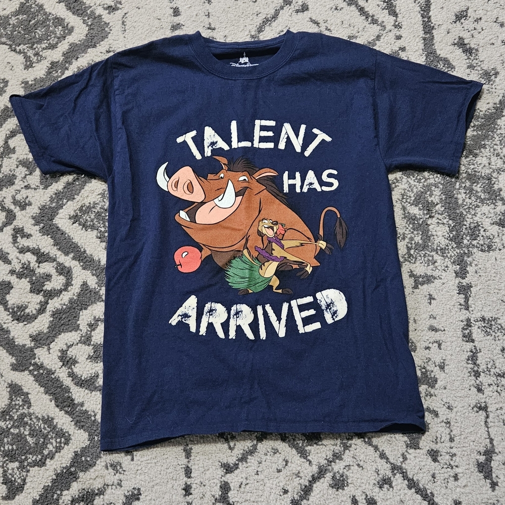 Disney Navy Blue Short Sleeve Tee Talent Has Arrived